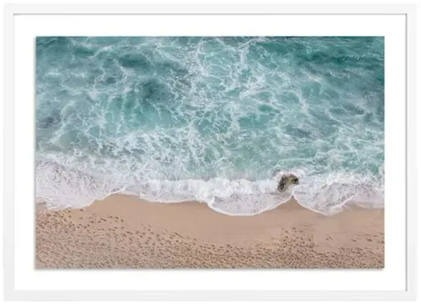 Mexico Shoreline - Cabo - Mexico Photograph by Carly Tabak - White