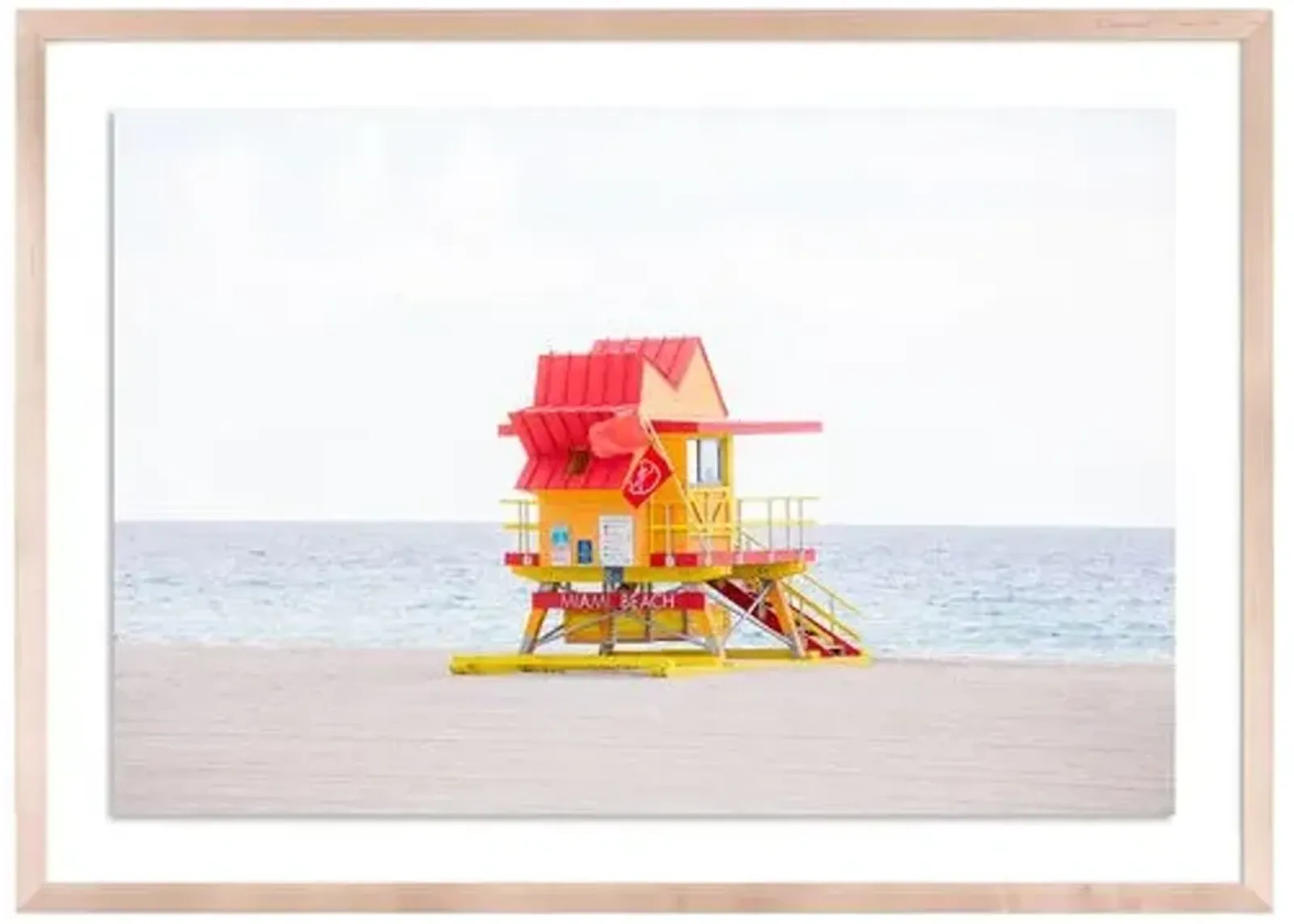 Miami Beach Lifeguard 8th Street - Miami Florida by Carly Tabak - Clear