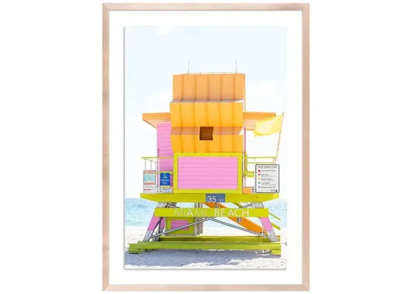 Miami Beach Lifeguard 35th Street - Miami - Florida by Carly Tabak - Clear