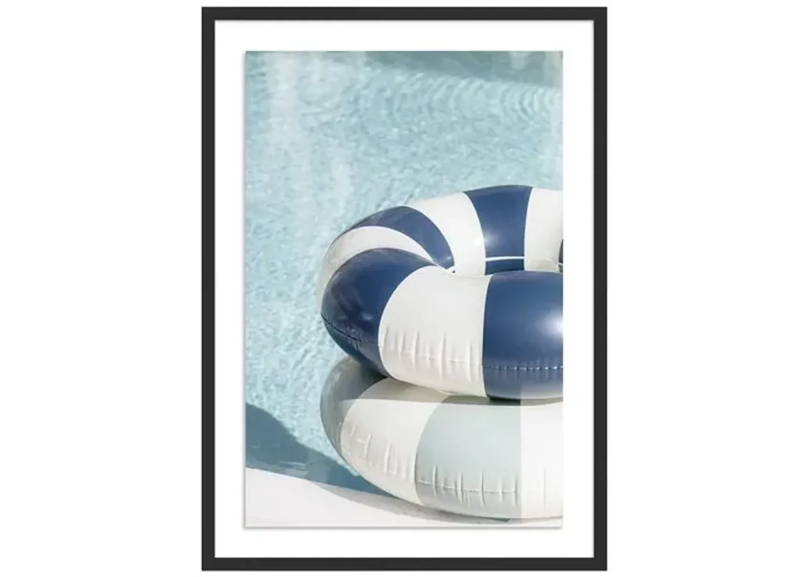 Palm Beach Pool Floats - Palm Beach - Florida by Carly Tabak - Black