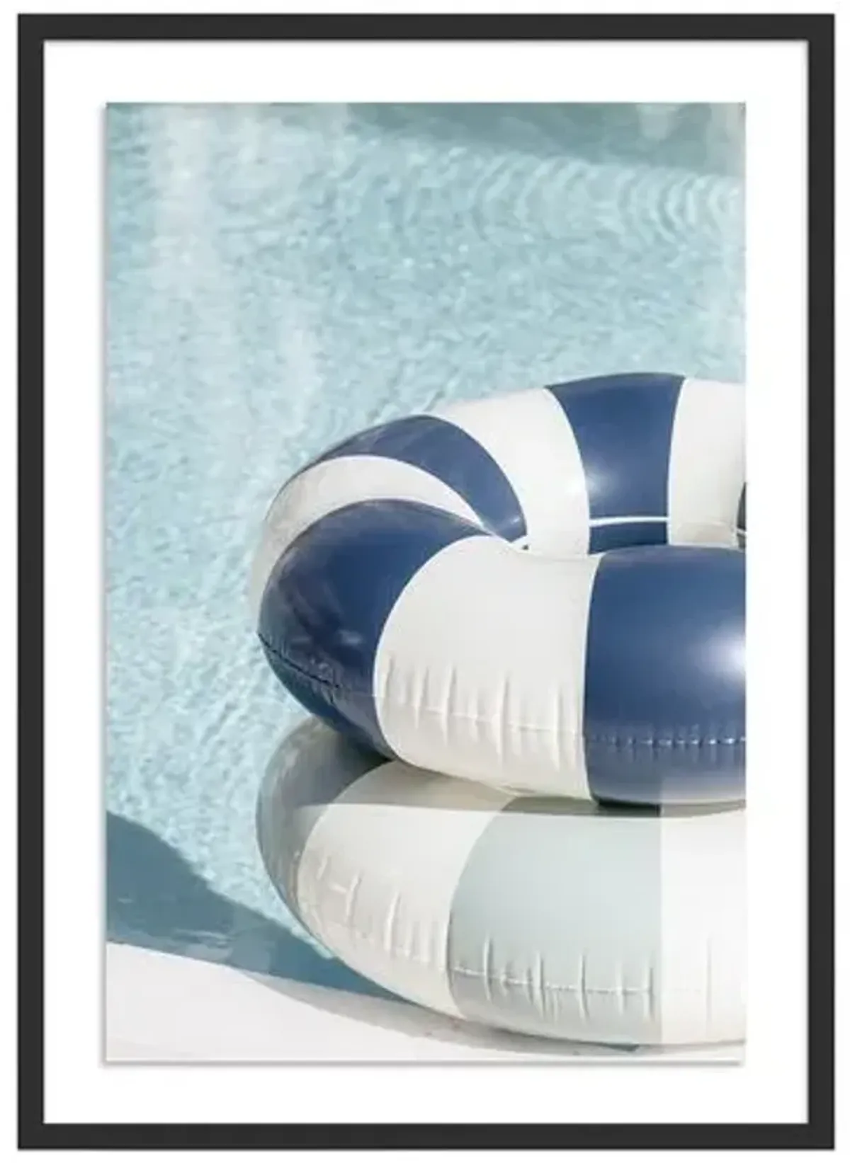 Palm Beach Pool Floats - Palm Beach - Florida by Carly Tabak - Black