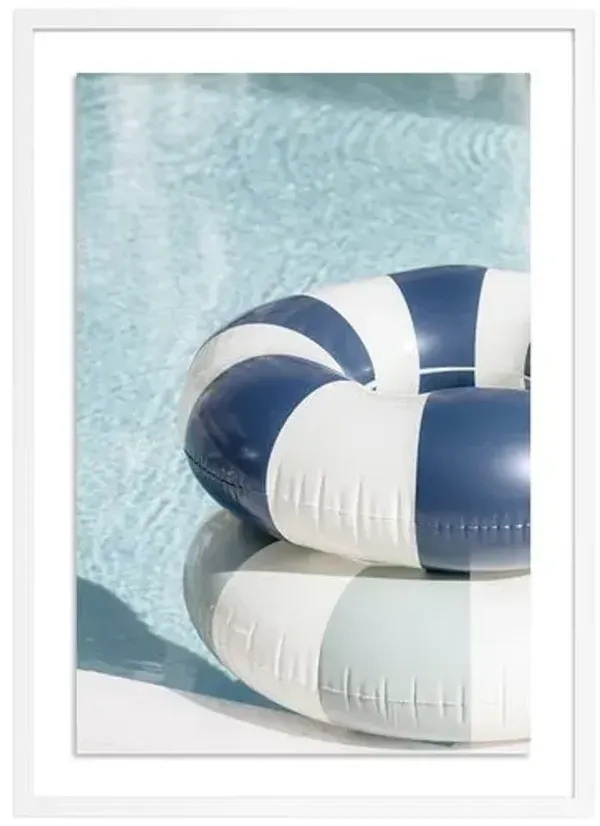 Palm Beach Pool Floats - Palm Beach - Florida Photograph by Carly Tabak - White