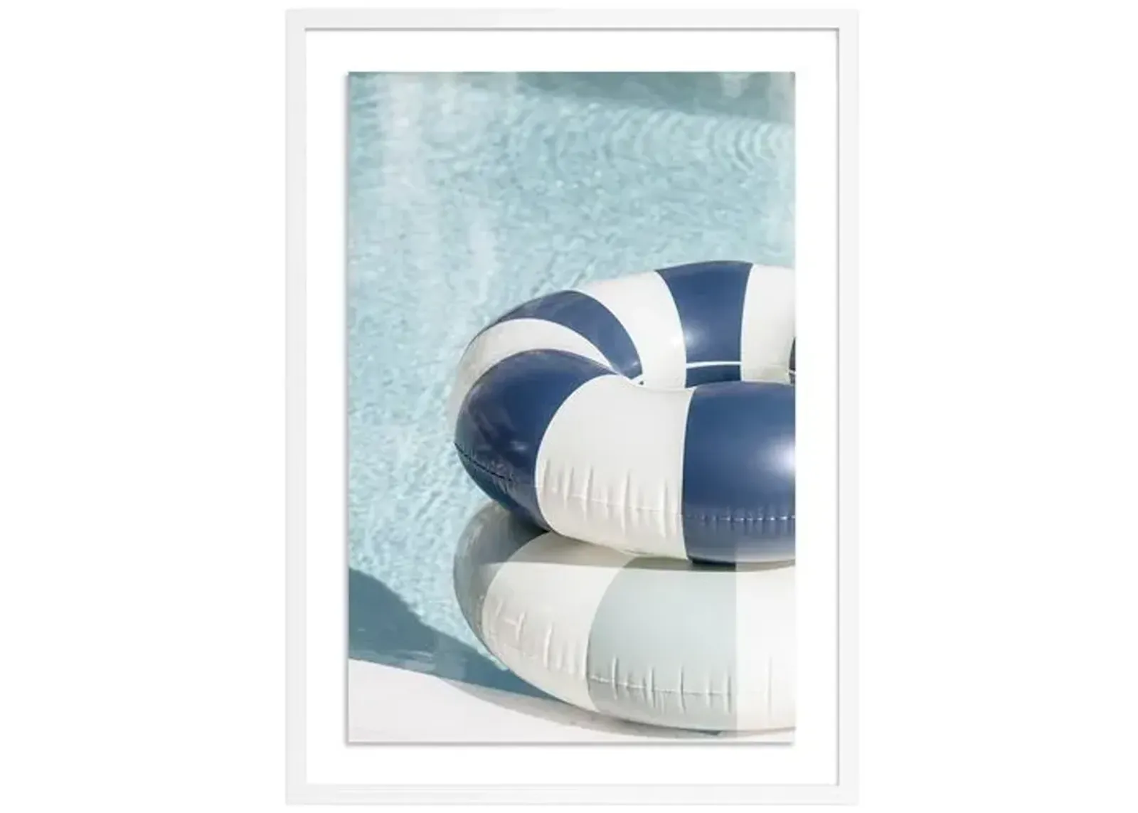 Palm Beach Pool Floats - Palm Beach - Florida by Carly Tabak - White