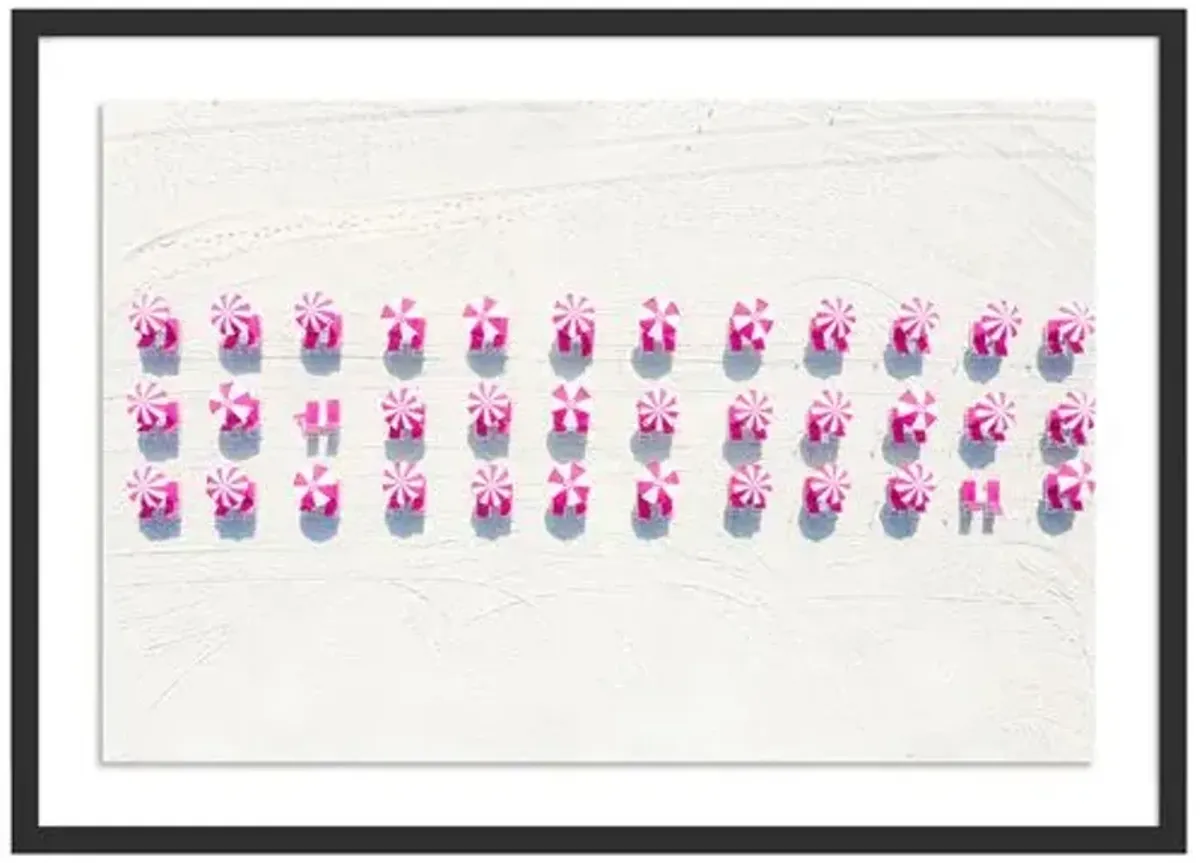 Pink Beach Candy - Miami - Florida Photograph by Carly Tabak - Black