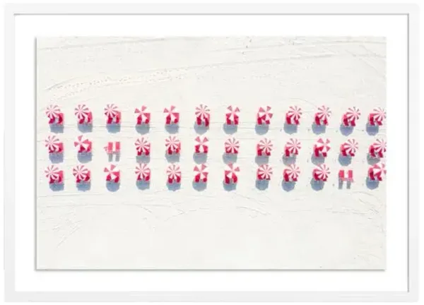 Red Beach Candy - Miami - Florida Photograph by Carly Tabak - White