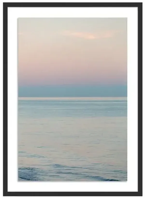 Santa Barabara Pink Skies - Santa Barbara - California by Carly Tabak - Black
