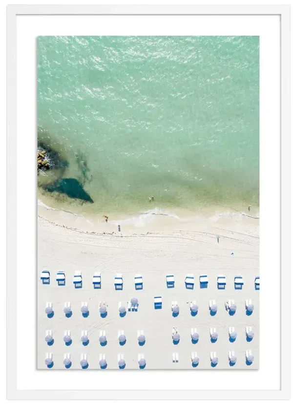 South Beach Umbrellas - Miami, Florida Photograph by Carly Tabak