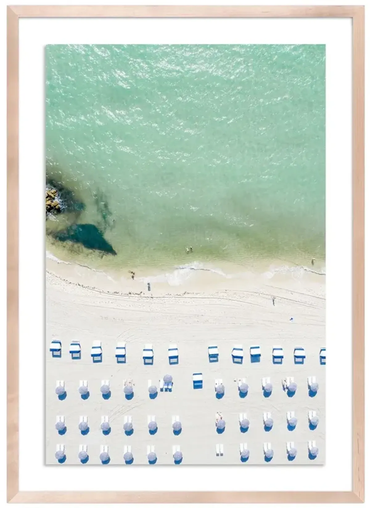 South Beach Umbrellas - Miami, Florida Photograph by Carly Tabak