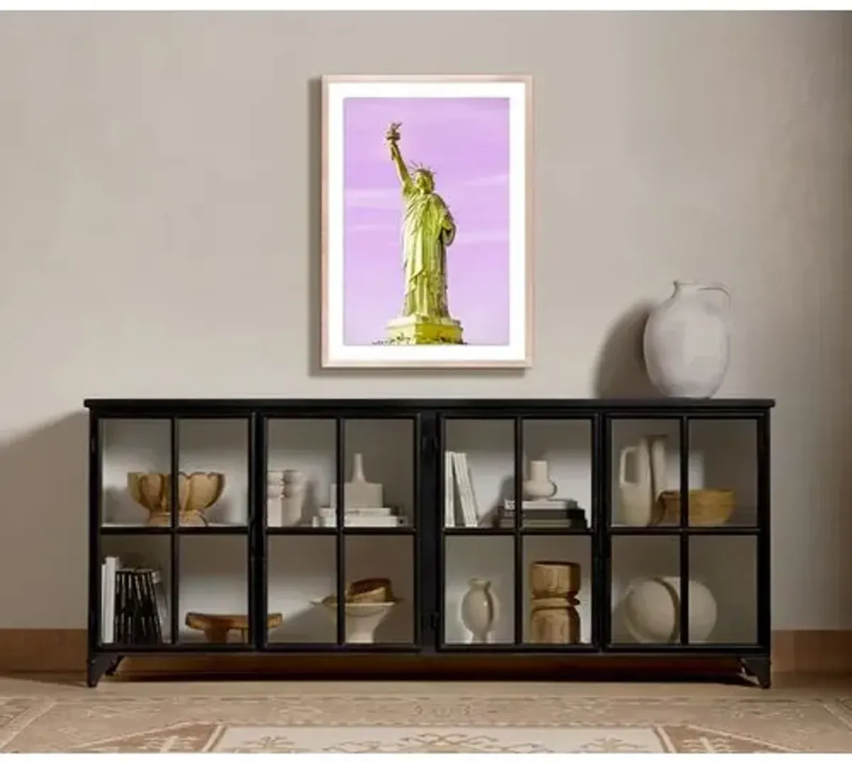 Statue of Liberty Yellow - New York by Carly Tabak - Clear