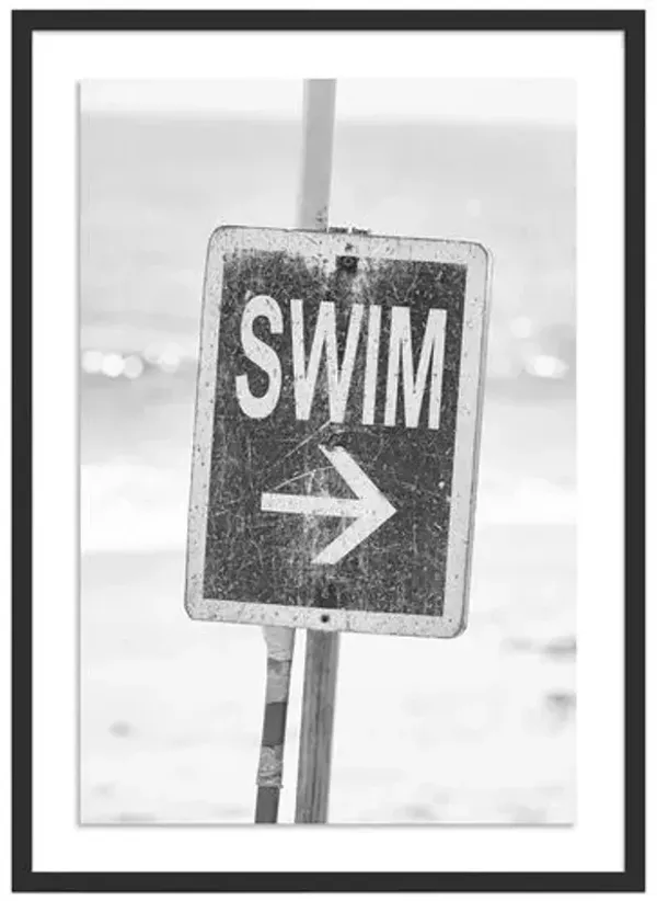 Swim Malibu - Malibu - California Photograph by Carly Tabak - Black