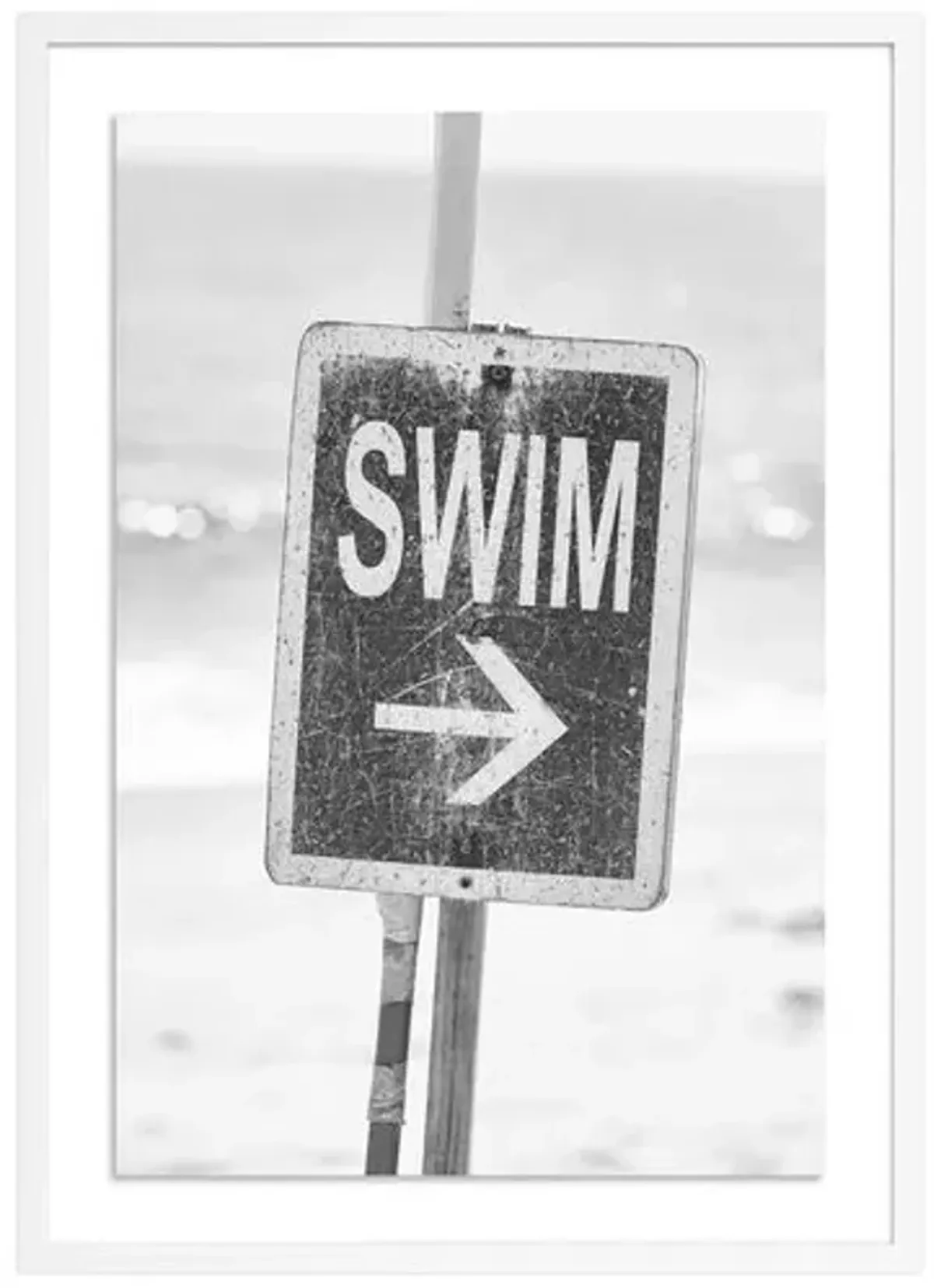 Swim Malibu - Malibu - California Photograph by Carly Tabak - White