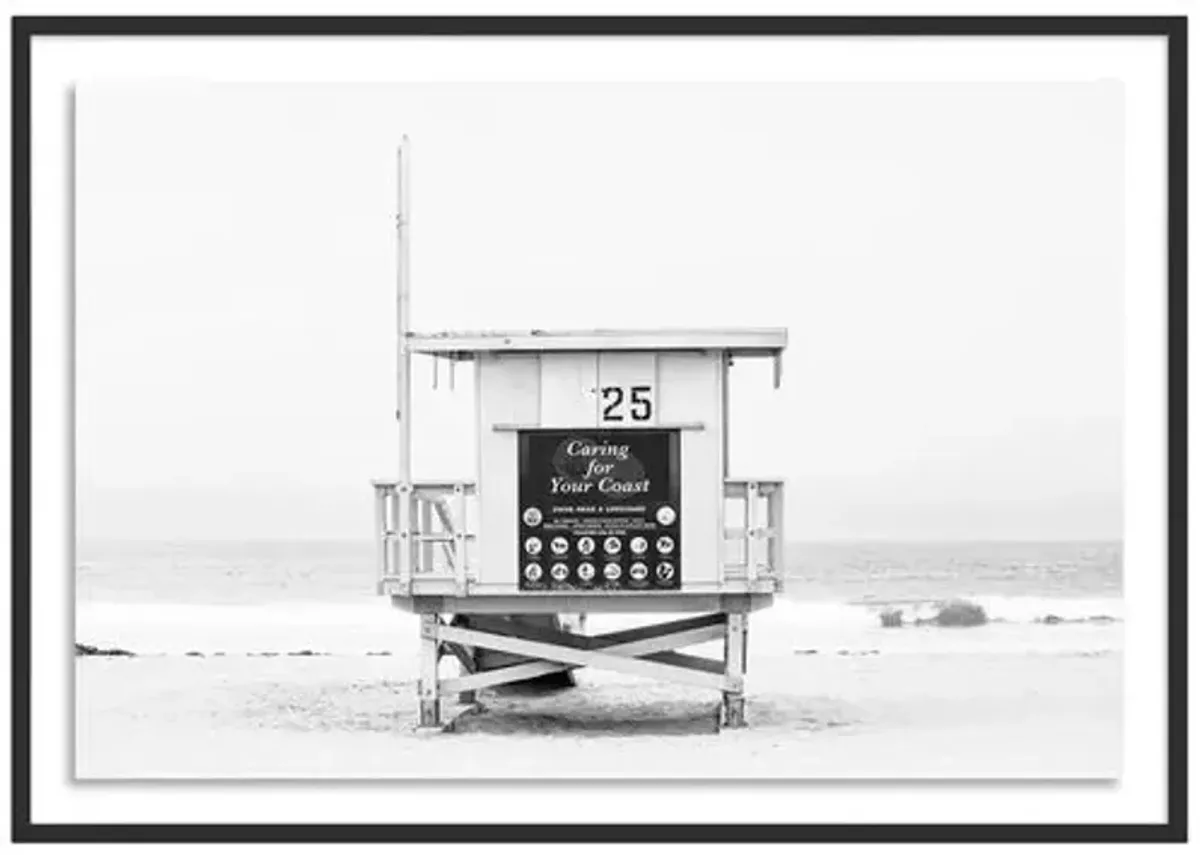 Tower 25 - Santa Monica - California by Carly Tabak - Black