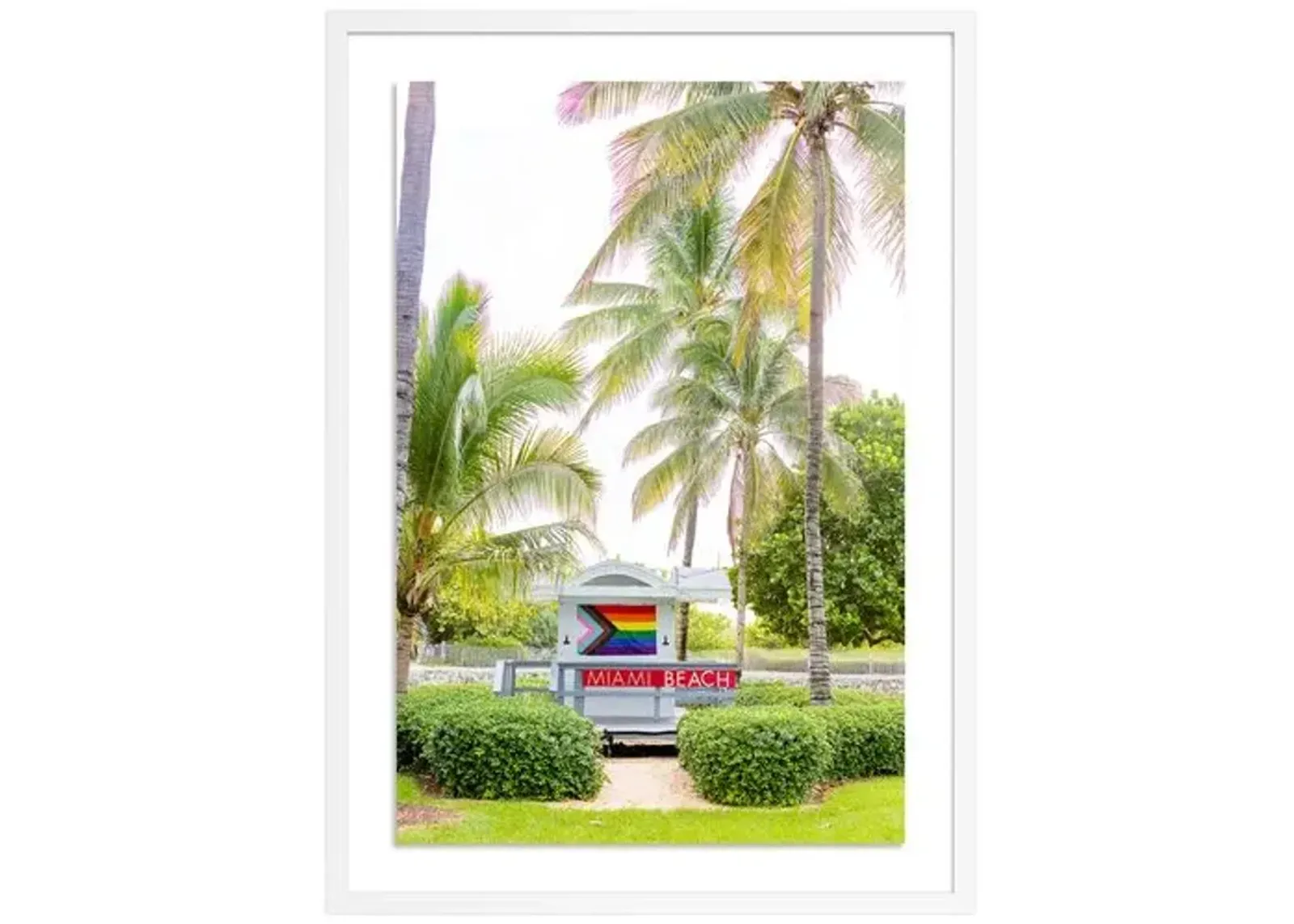 Welcome to Miami Beach - Miami - Florida by Carly Tabak - White