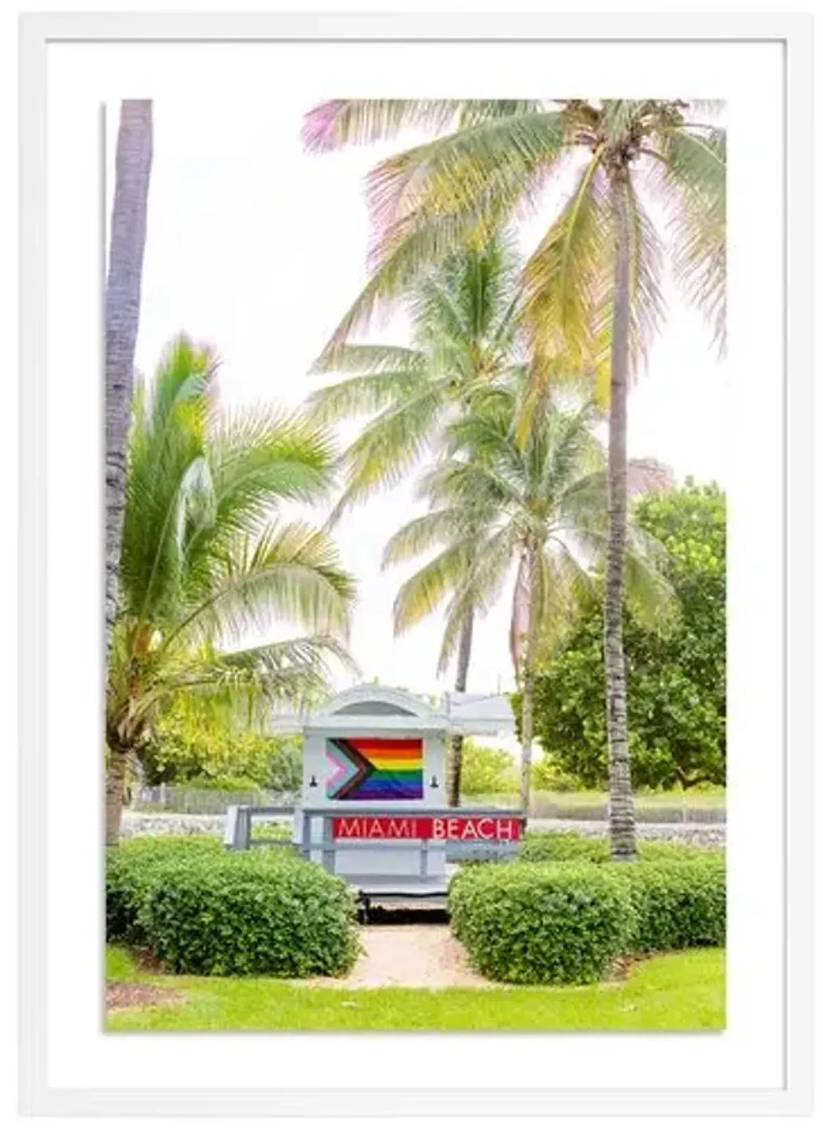 Welcome to Miami Beach - Miami - Florida by Carly Tabak - White