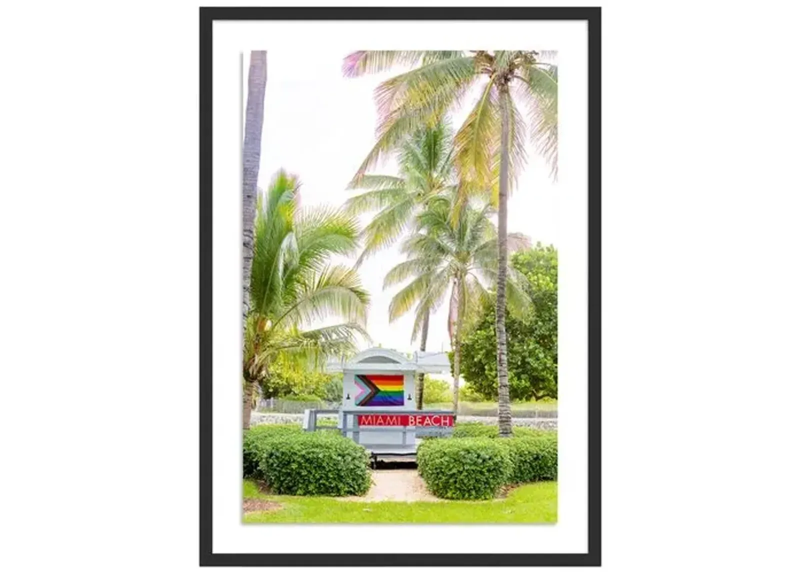 Welcome to Miami Beach - Miami - Florida by Carly Tabak - Black