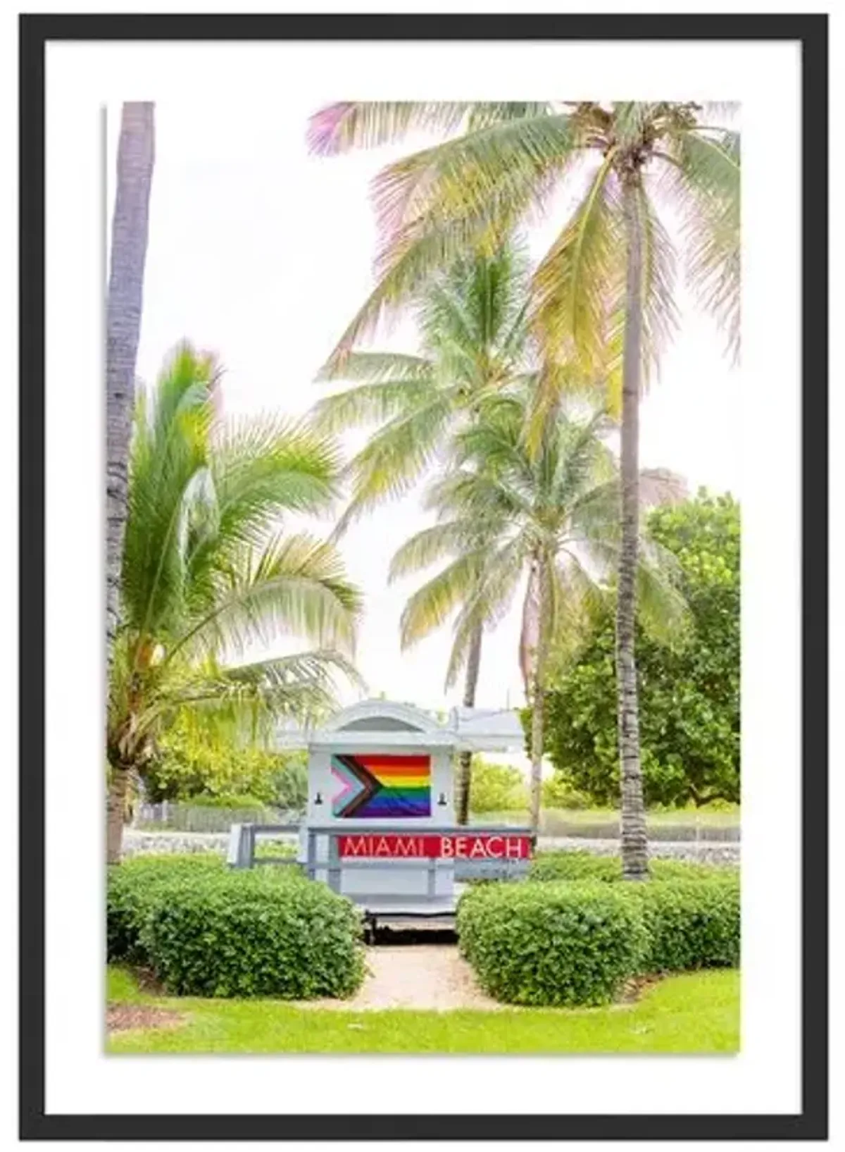 Welcome to Miami Beach - Miami - Florida by Carly Tabak - Black