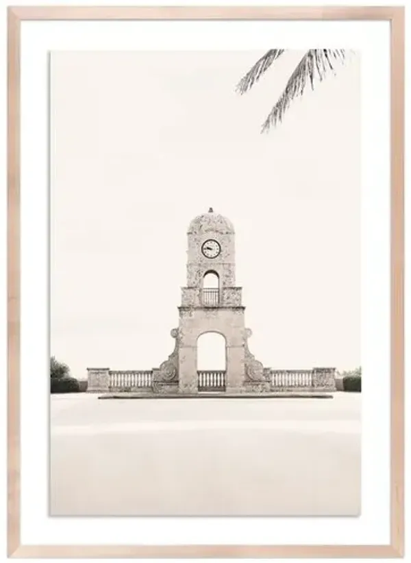 Worth Avenue Clock Tower - Palm Beach - Florida Photograph by Carly Tabak - Clear