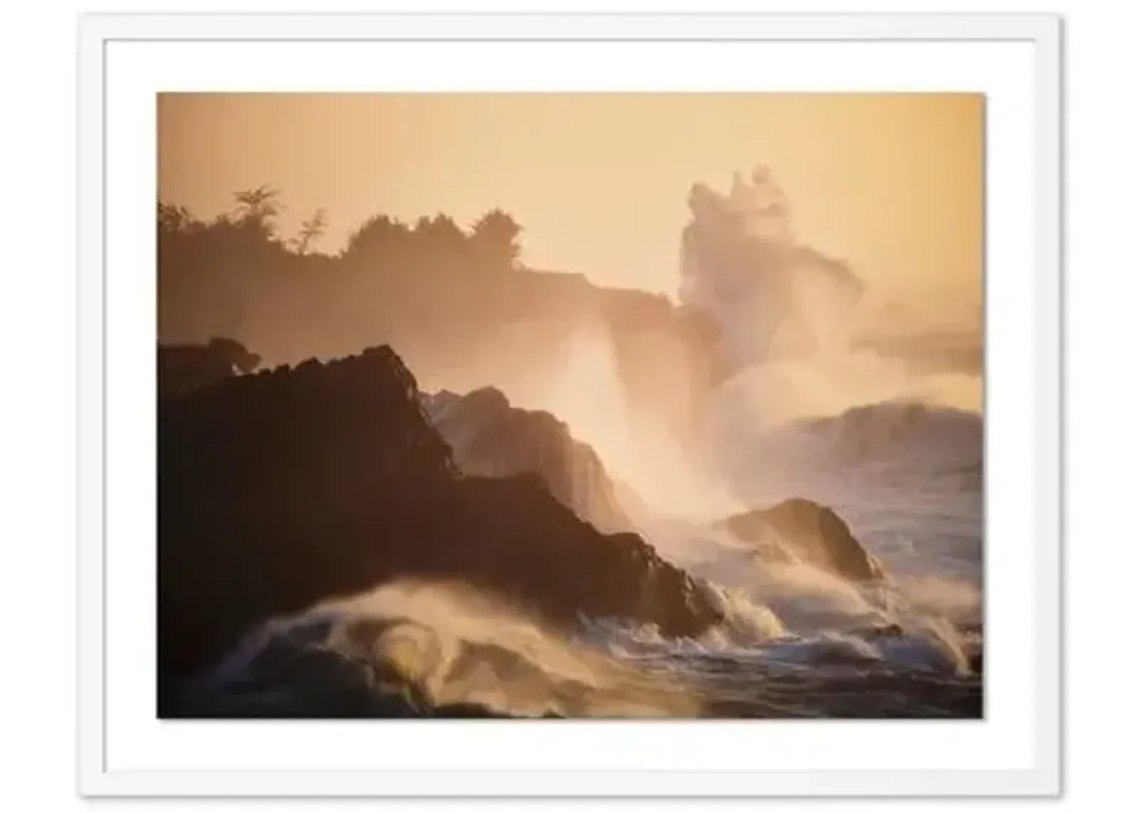 Pascal Shirley - Oregon Coast Sunset - White