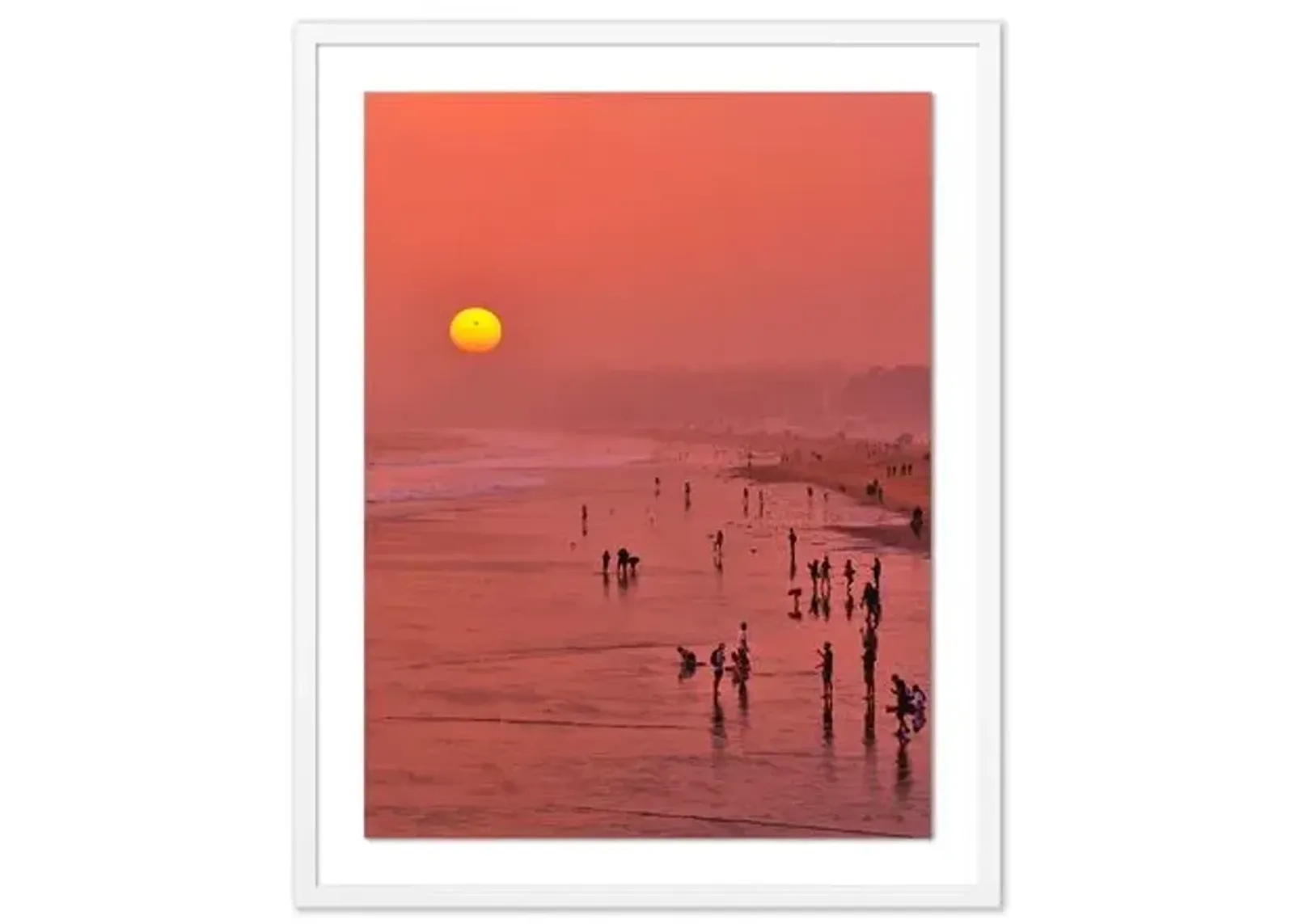 Pascal Shirley - Santa Monica Sunset - White