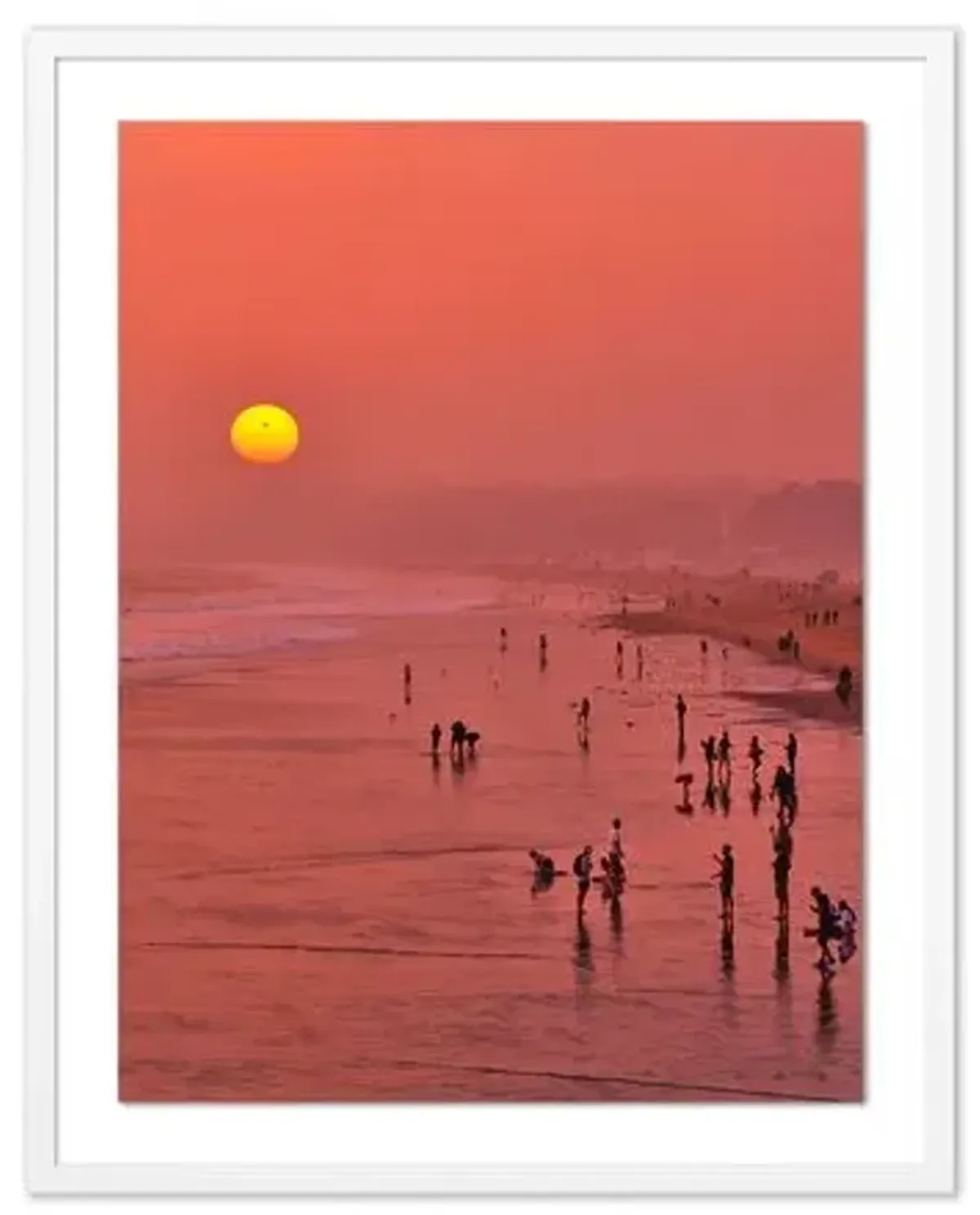 Pascal Shirley - Santa Monica Sunset - White