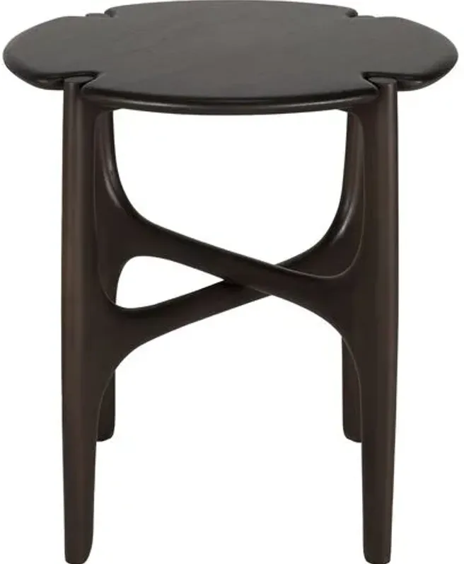 PI Round Side Table - Dark Brown - Ethnicraft