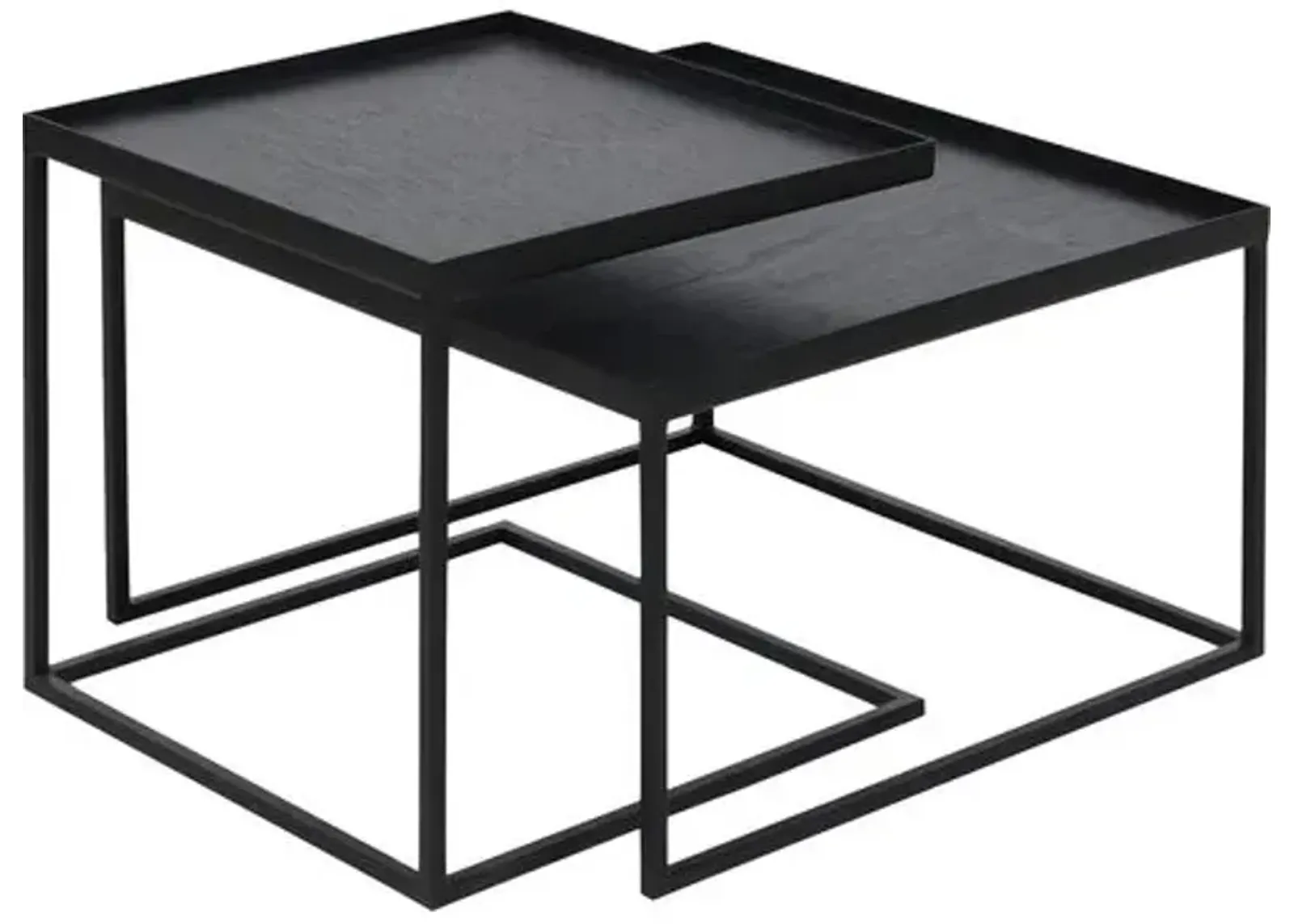 Tray Coffee Table Set - Black - Ethnicraft