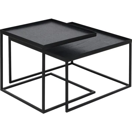 Tray Coffee Table Set - Black - Ethnicraft