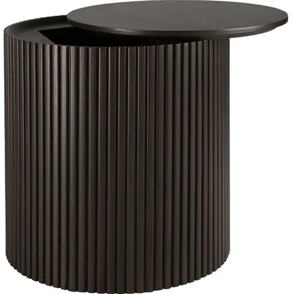 Roller Max Storage Side Table - Dark Brown - Ethnicraft