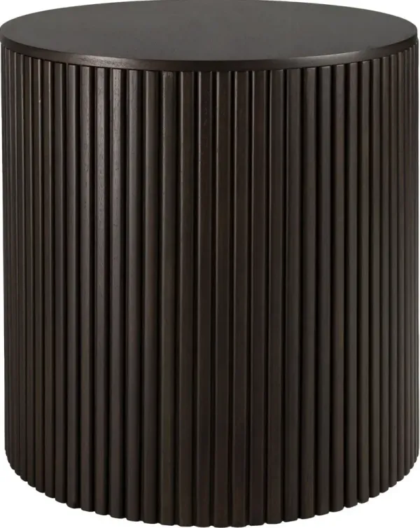 Roller Max Storage Side Table, Dark Brown