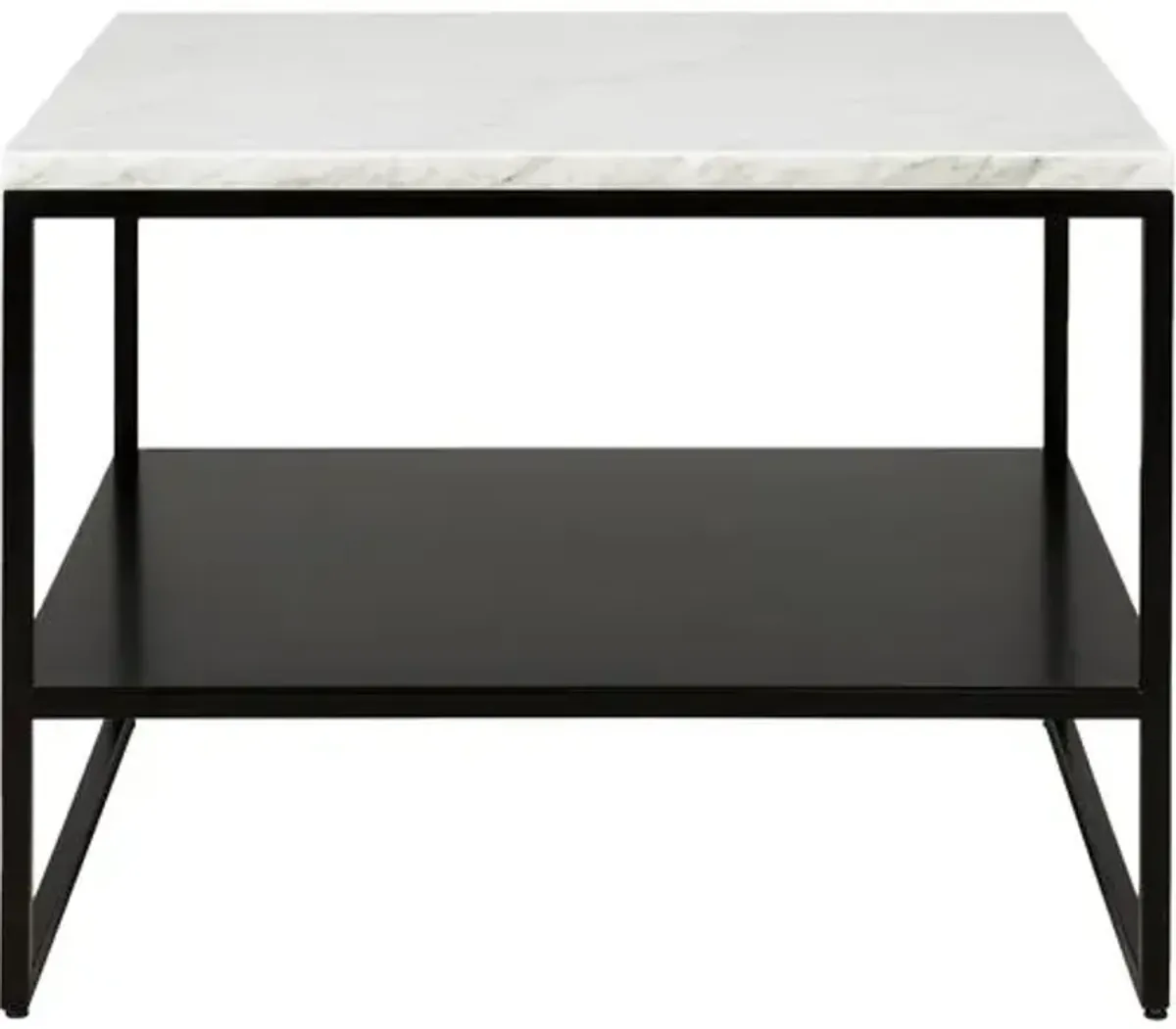 Stone Top Side Table - White/Black - Ethnicraft