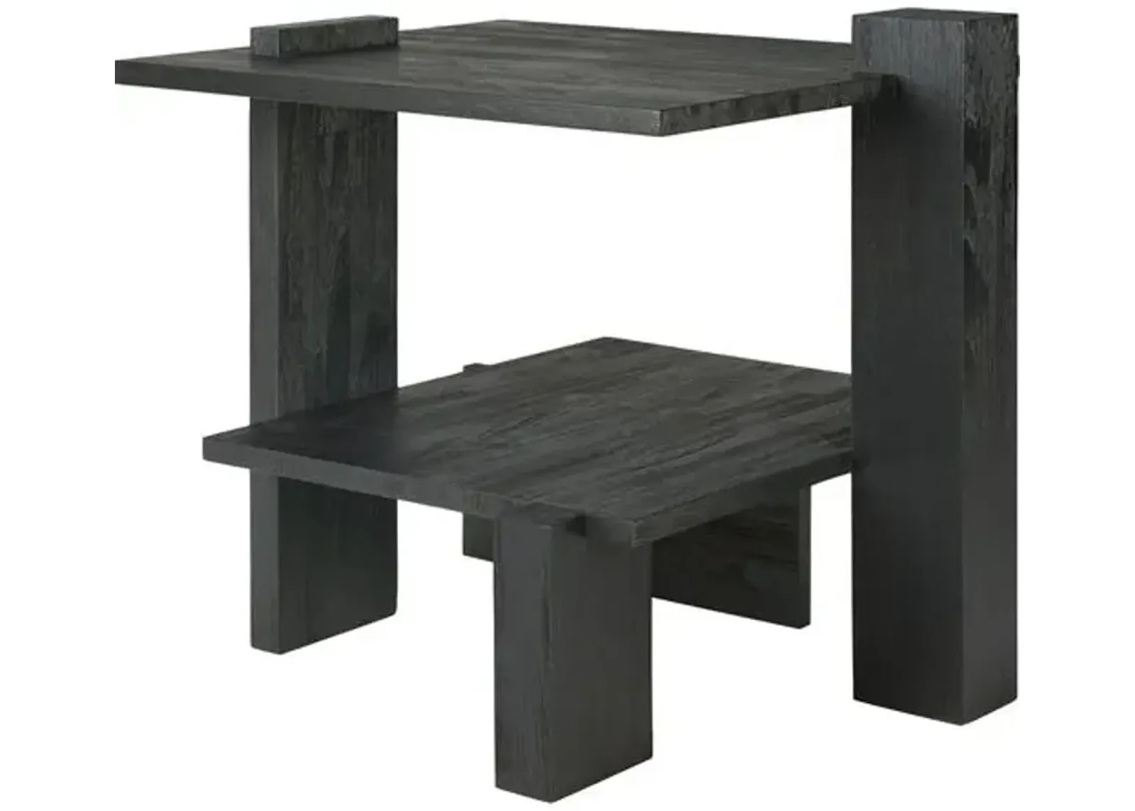 Abstract Side Table - Black Teak - Ethnicraft