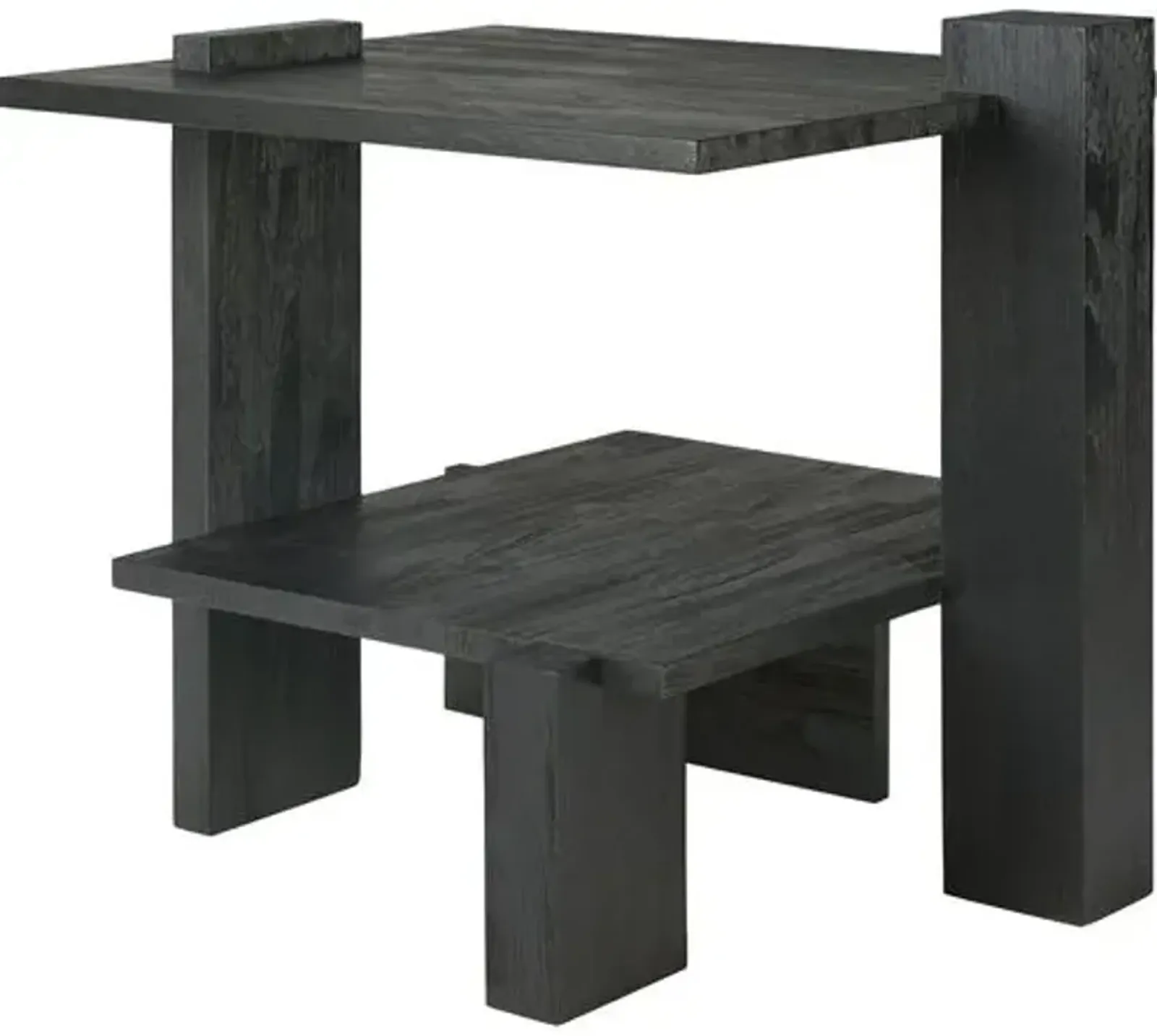 Abstract Side Table - Black Teak - Ethnicraft