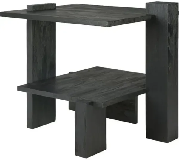 Abstract Side Table - Black Teak - Ethnicraft