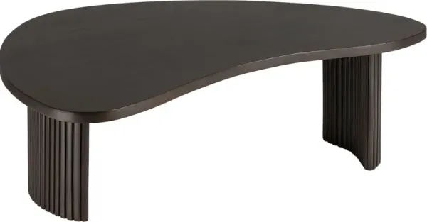 Boomerang Coffee Table, Dark Brown