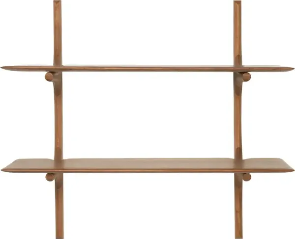 PI Wall Shelf - Mahogany - Ethnicraft - Handcrafted - Brown