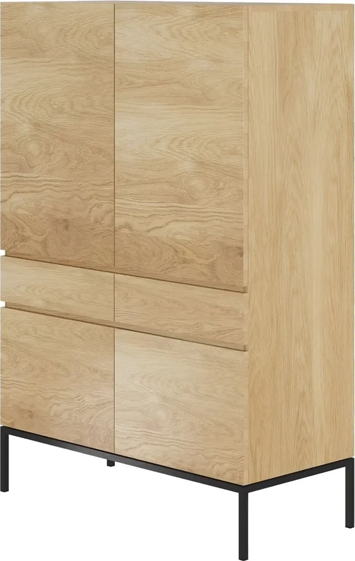 Ligna 4-Door Cupboard, Oak