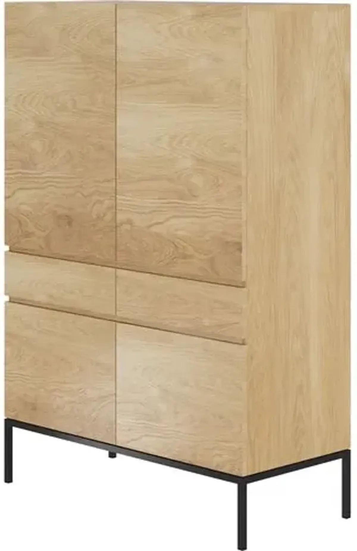 Ligna 4-Door Cupboard - Oak - Ethnicraft - Brown