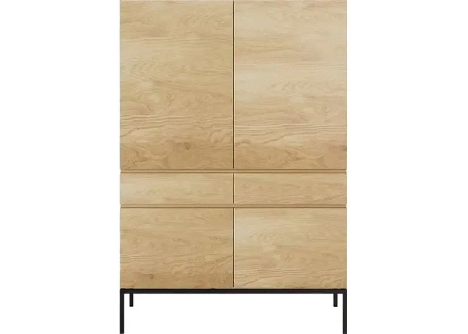 Ligna 4-Door Cupboard - Oak - Ethnicraft - Brown