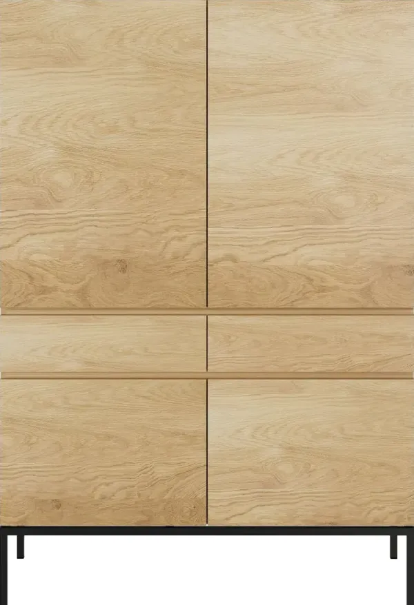 Ligna 4-Door Cupboard, Oak