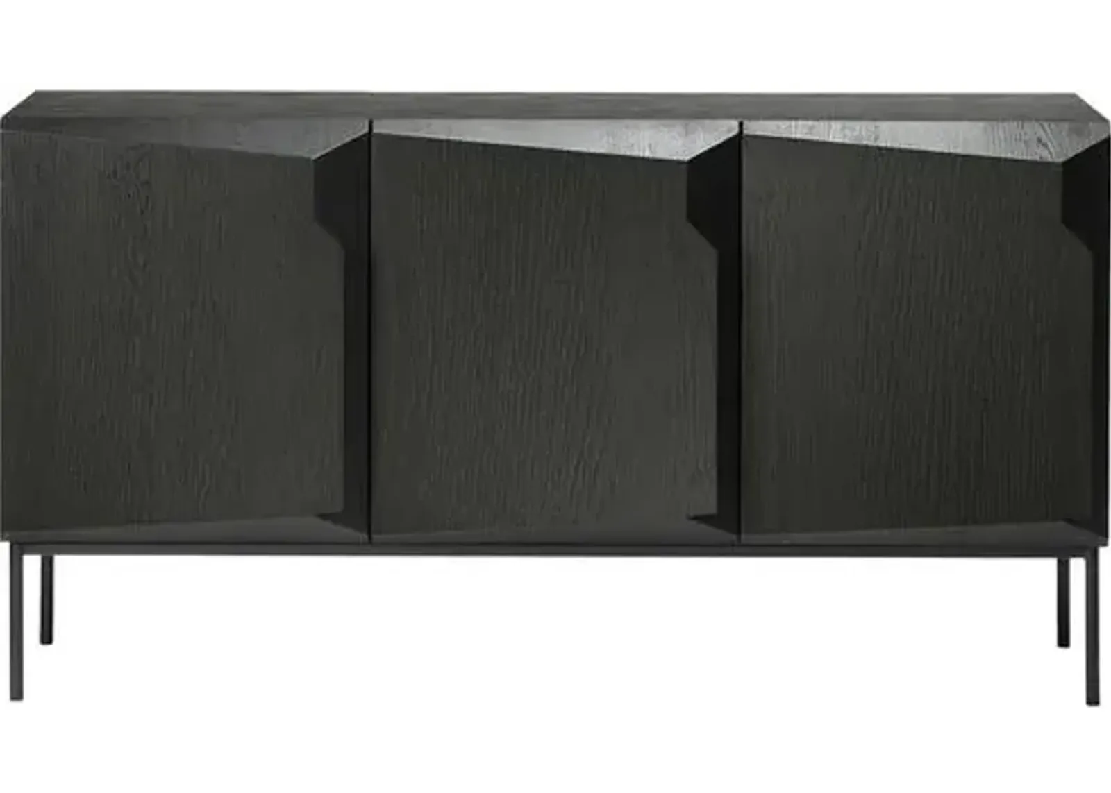 Stairs 3-Door Sideboard - Black - Ethnicraft