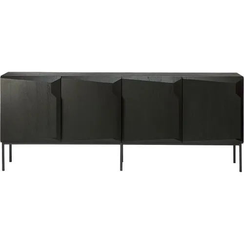 Stairs 4-Door Sideboard - Black - Ethnicraft