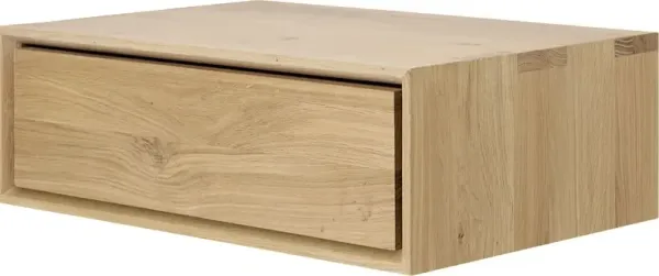 Nordic II Hanging Bedside Table, Oak