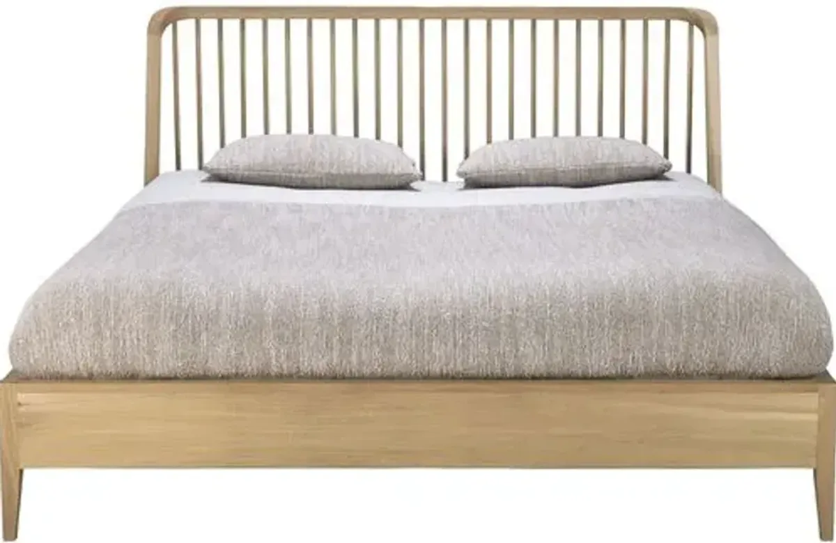 Spindle Bed - Oak - Ethnicraft - Brown