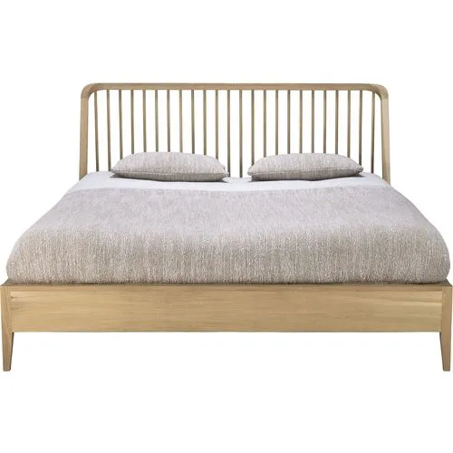 Spindle Bed - Oak - Ethnicraft - Brown