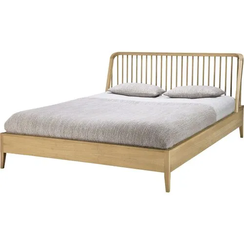 Spindle Bed - Oak - Ethnicraft - Brown