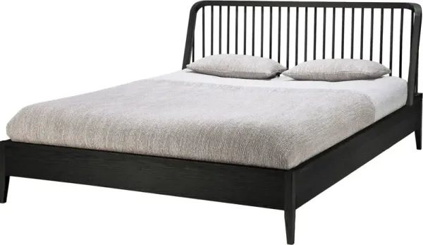 Spindle Bed, Black Oak