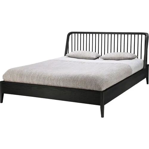 Spindle Bed - Black Oak - Ethnicraft