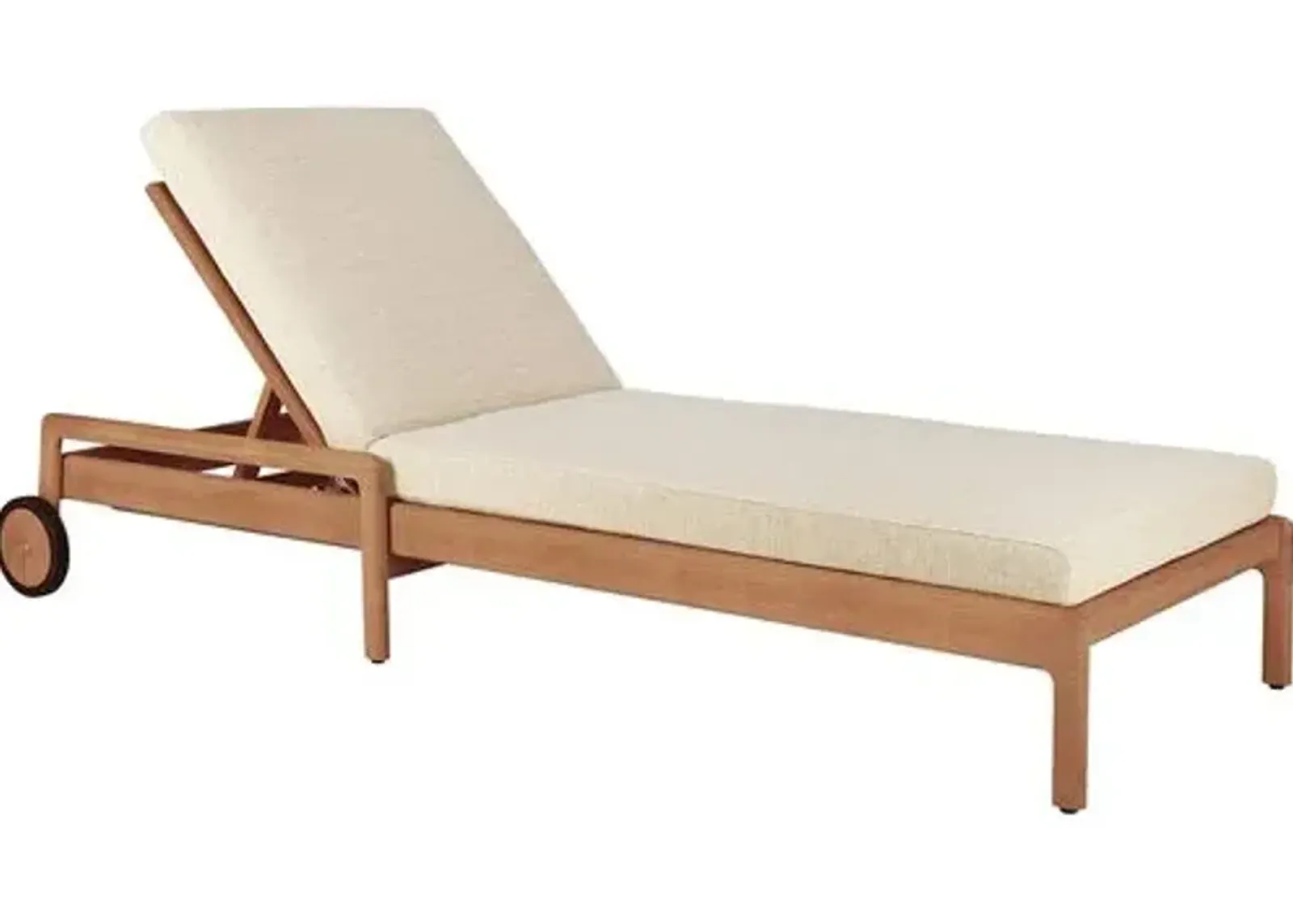 Jack Outdoor Lounger - Teak - Ethnicraft - Brown