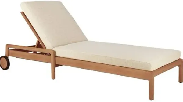 Jack Outdoor Lounger - Teak - Ethnicraft - Brown