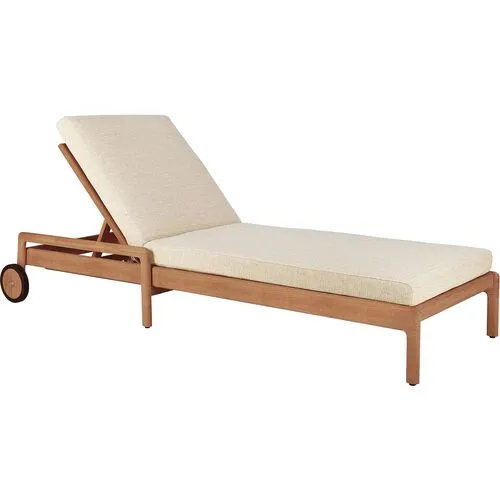 Jack Outdoor Lounger - Teak - Ethnicraft - Brown